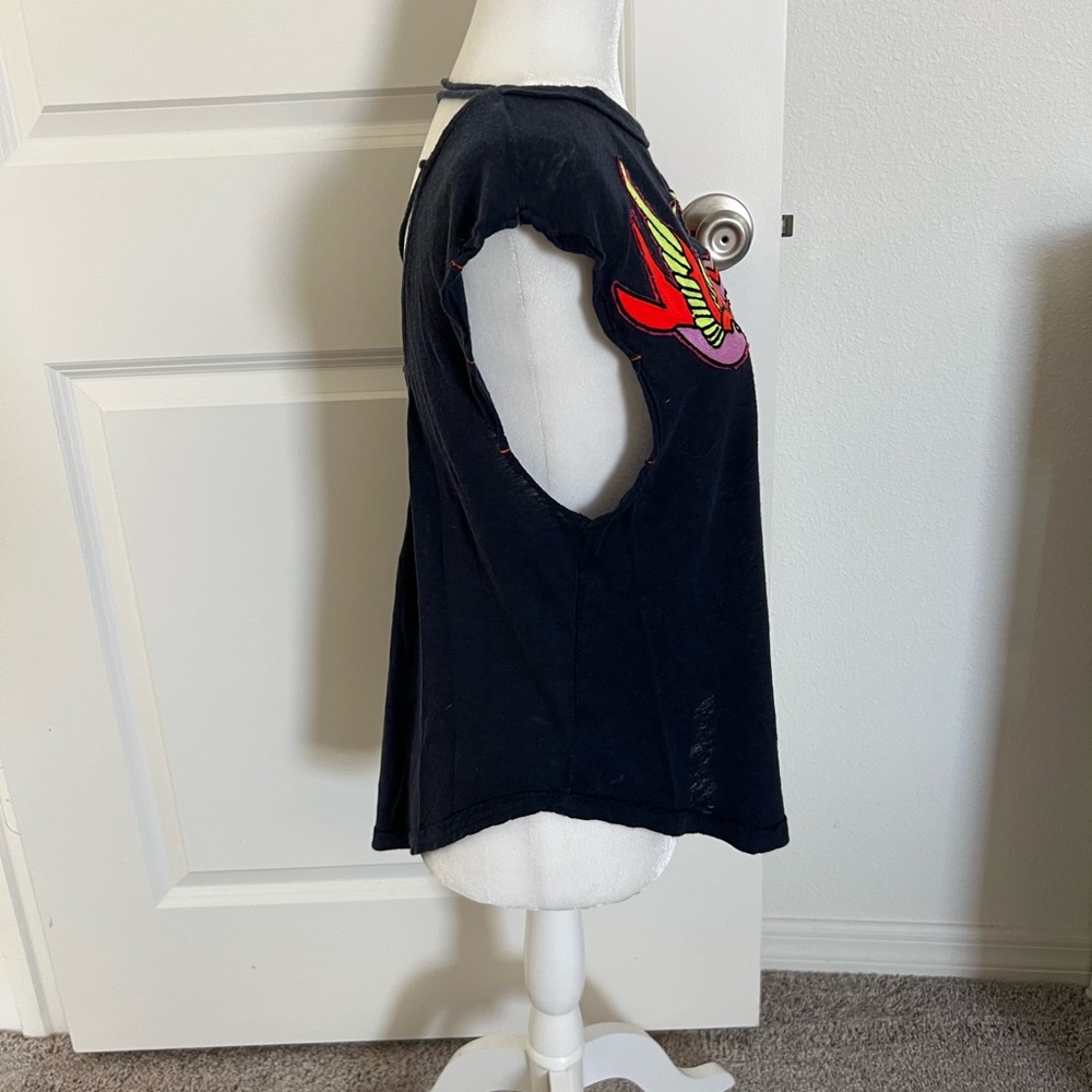 EUC Free People Love Birds Embroidered Top Small - Picture 7 of 11
